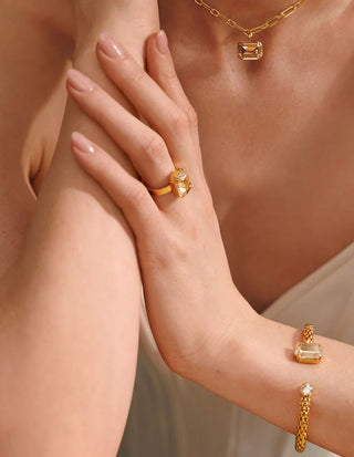Lydia Cocktail Ring Guld/Guld
