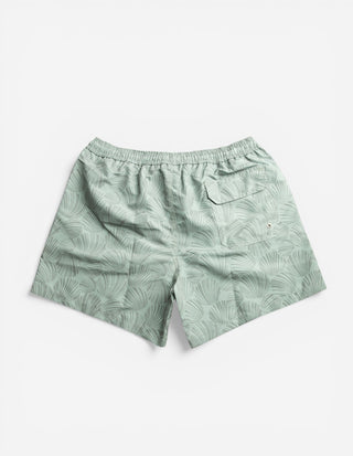 Badshorts Mönstrade Snäckskal Grön