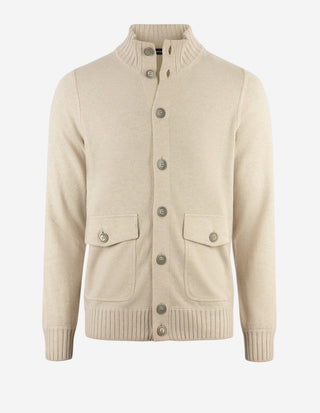 Lumberjacka Stickad Cashmere Ljusbeige