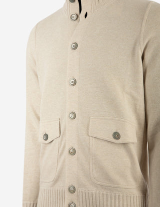 Lumberjacka Stickad Cashmere Ljusbeige