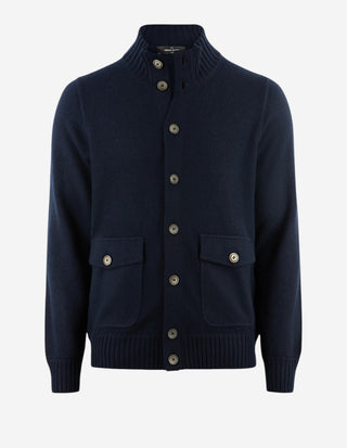Lumberjacka Stickad Cashmere Navy