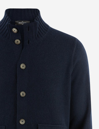 Lumberjacka Stickad Cashmere Navy