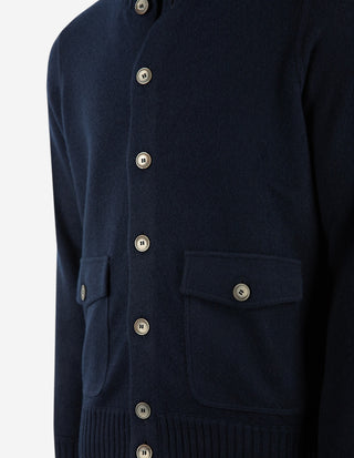 Lumberjacka Stickad Cashmere Navy