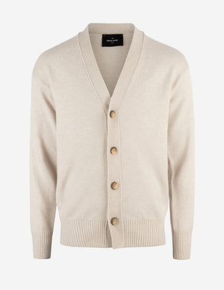 Cardigan Ull Ljusbeige