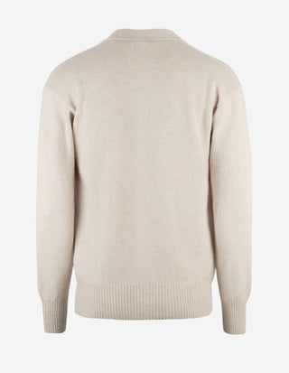 Cardigan Ull Ljusbeige