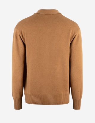 Cardigan Ull Mörkbeige