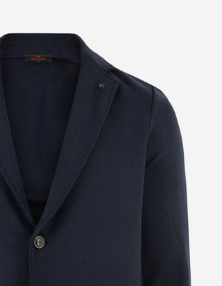 Jerseykavaj Rain Wool Navy