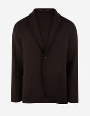 Jerseykavaj Rain Wool Brun