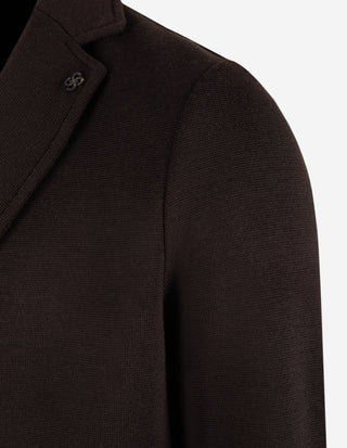 Jerseykavaj Rain Wool Brun