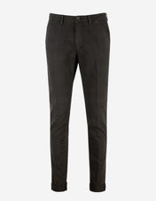 Torino Chinos Bomullsstretch Glencheck Brun