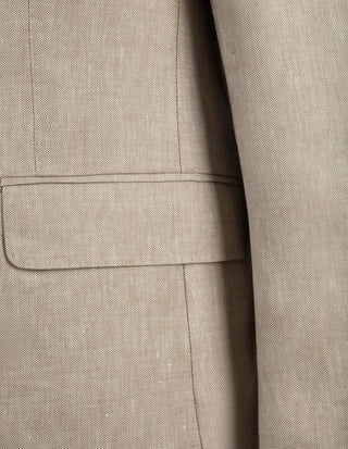 Ferry Kavaj Marzotto Linne Ljusbeige