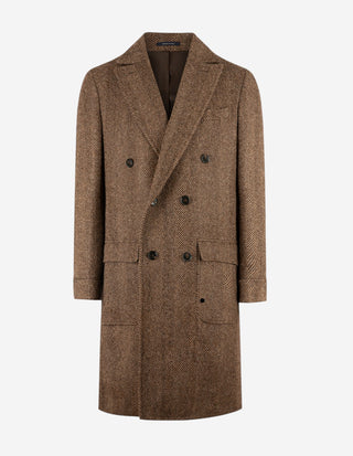 Polo Coat Rock Ull Fiskben Brun