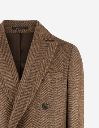 Polo Coat Rock Ull Fiskben Brun