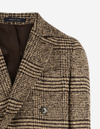 Polo Coat Rock Ull Glencheck Brun