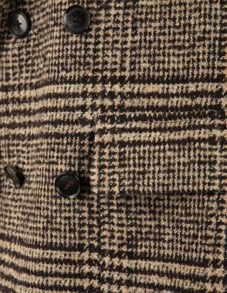 Polo Coat Rock Ull Glencheck Brun