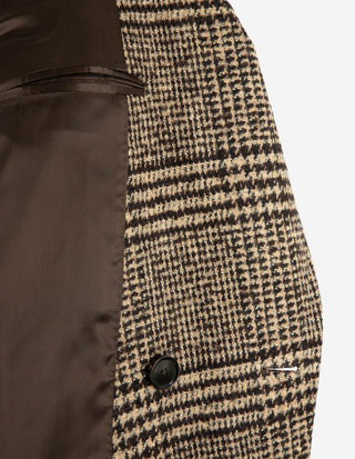 Polo Coat Rock Ull Glencheck Brun