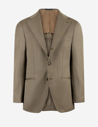 Sartorial Jacket Covert Ull Mörkbeige