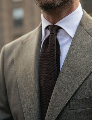 Sartorial Jacket Covert Ull Mörkbeige