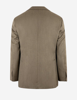 Sartorial Jacket Covert Ull Mörkbeige
