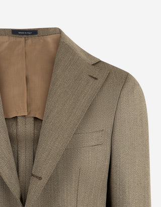 Sartorial Jacket Covert Ull Mörkbeige
