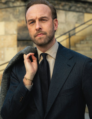 Sartorial Jacket Covert Ull Mörkgrå