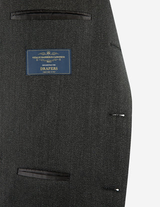 Sartorial Jacket Covert Ull Mörkgrå