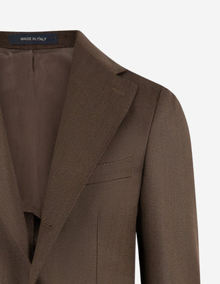 Sartorial Jacket Covert Ull Mörkbrun