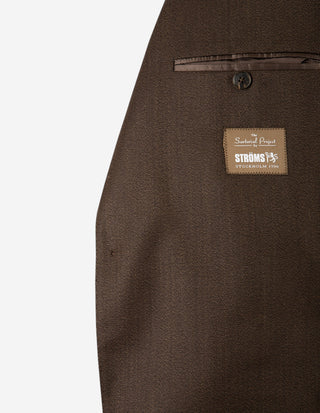 Sartorial Jacket Covert Ull Mörkbrun