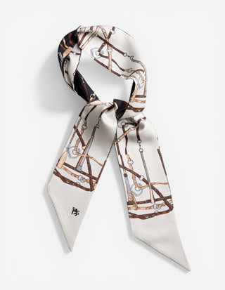 Twilly Siden Beige/Svart