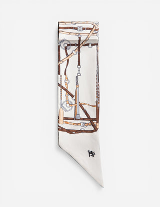 Twilly Siden Beige/Svart