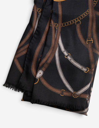Scarf Ull/Yak Svart