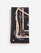 Scarf Siden Svart