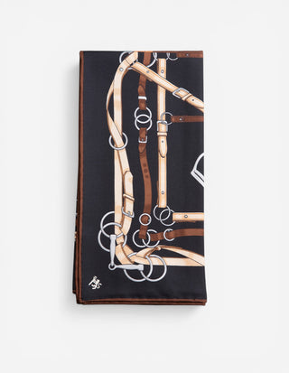 Scarf Siden Svart