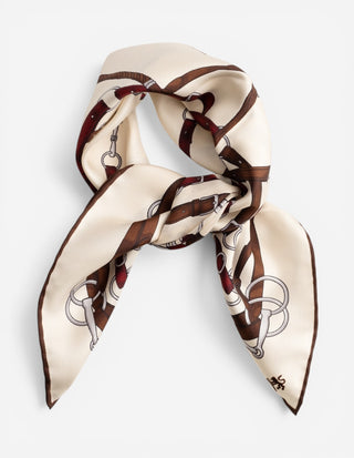Scarf Siden Vinröd