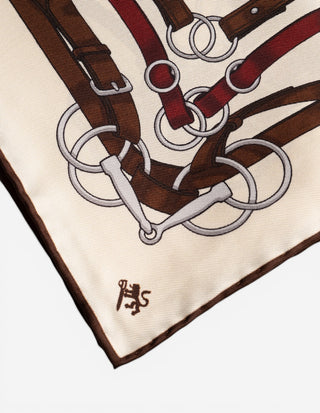 Scarf Siden Vinröd