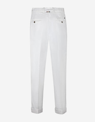Ilpinces Relaxed Fit Chinos Bomull Vit