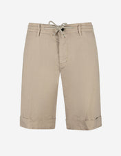 Milano Drawstring Shorts Linne Bomull Beige