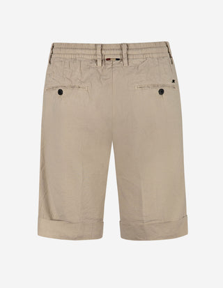 Milano Drawstring Shorts Linne Bomull Beige