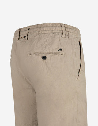 Milano Drawstring Shorts Linne Bomull Beige