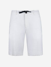 Milano Drawstring Shorts Linne Bomull Vit