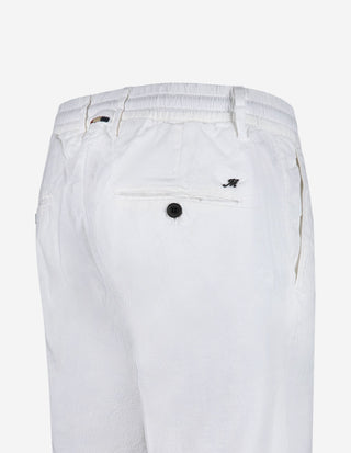 Milano Drawstring Shorts Linne Bomull Vit