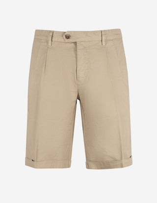 New York Shorts Bomull Beige