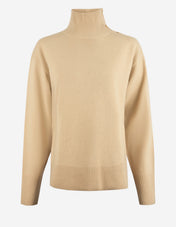 Vanille Polotröja Ull Ljusbeige