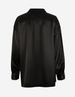 Leonora Blus Satin Svart