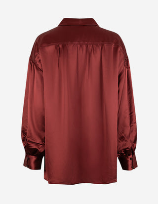 Leonora Blus Satin Vinröd