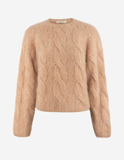 Elliot Chunky Tröja Mohair Puderrosa