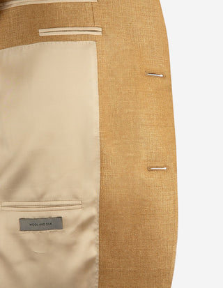 Drop7 Kavaj Soft Shantung Siden Ull Senapsgul