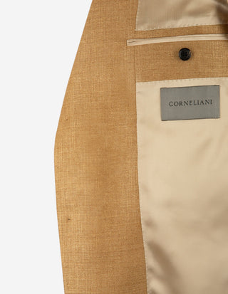 Drop6 Kavaj Soft Shantung Siden Ull Senapsgul
