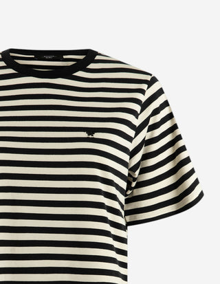 Venaco T-Shirt Benvit/Svart