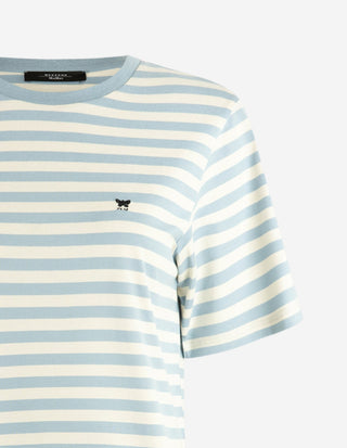Venaco T-Shirt Benvit/Blå